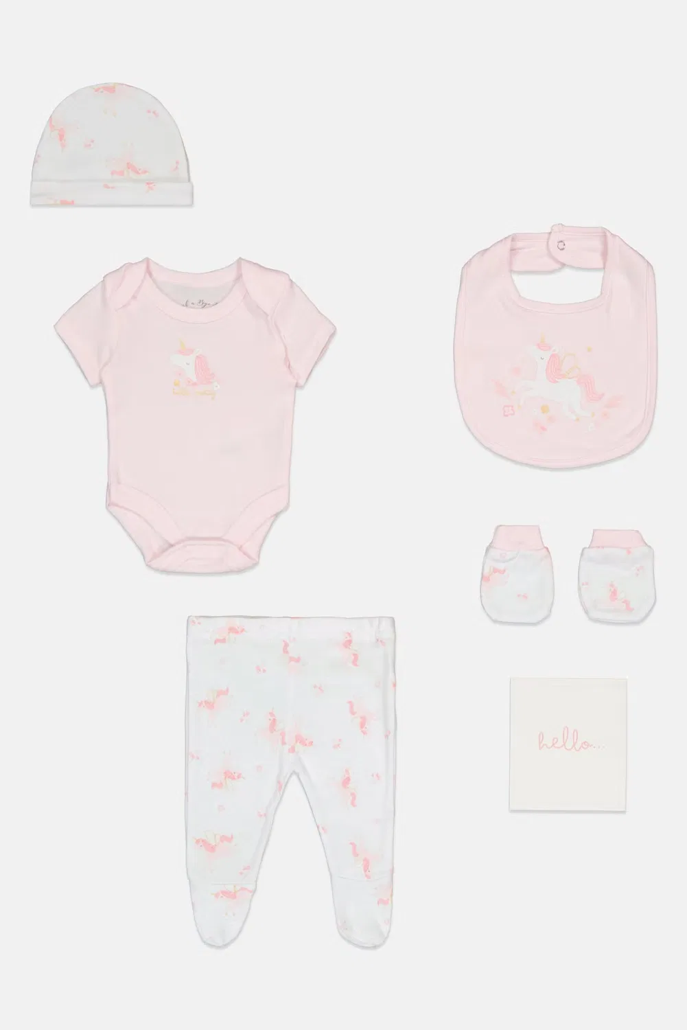 Комплект детской одежды с принтом из 6 предметов, Rock-A-Bye Baby Boutique, разноцветный — фото 2