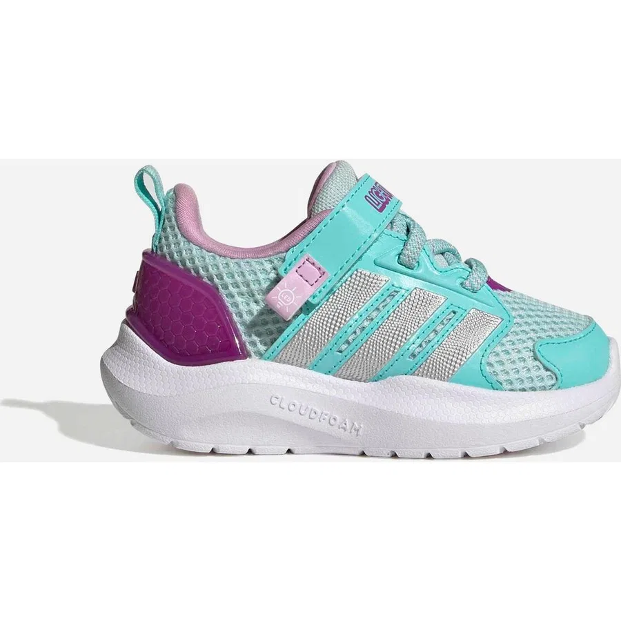 Кроссовки детские с длинным шнурком Lightorama Rnr El I adidas, Черный