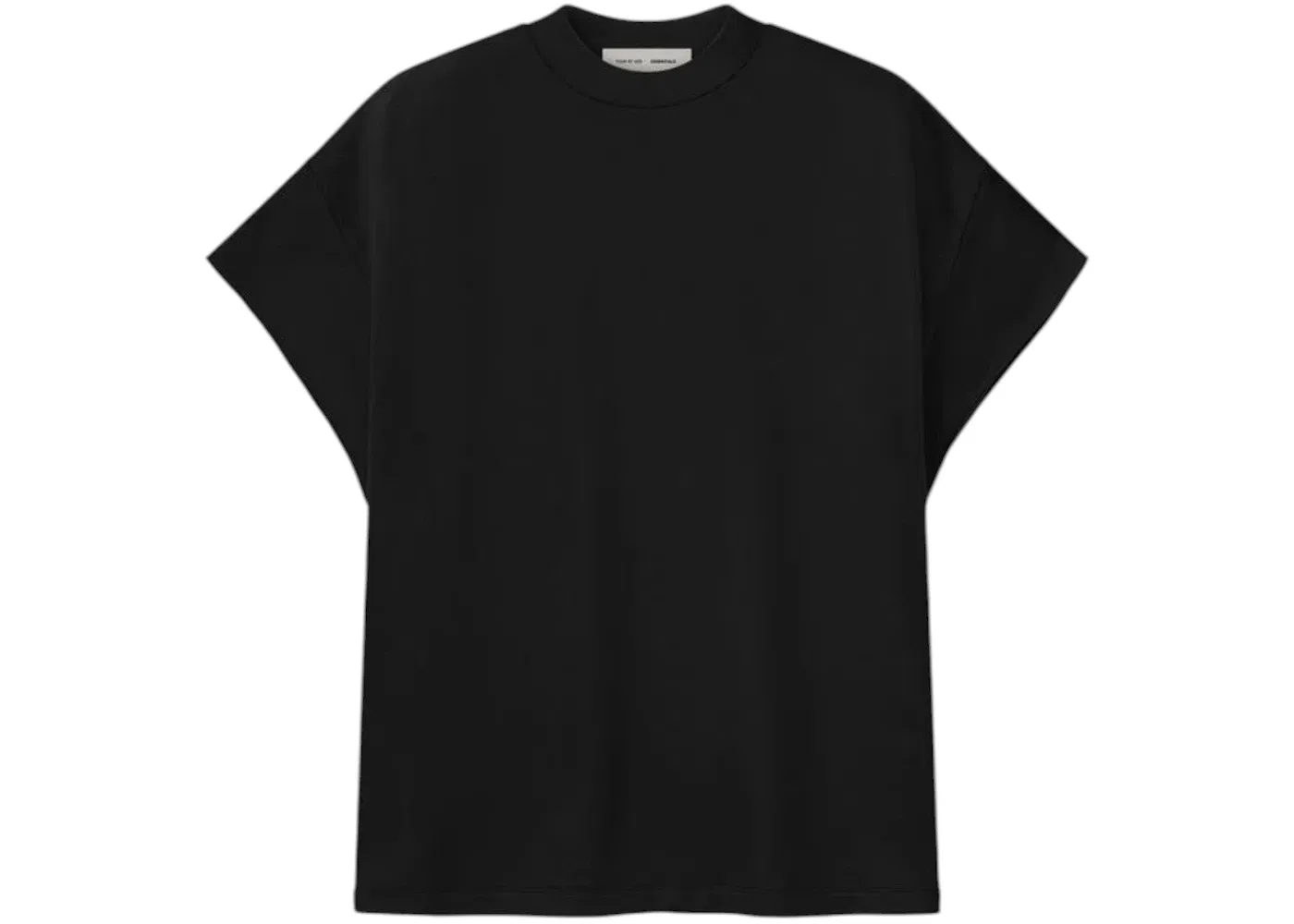 Мужская футболка с коротким рукавом Fear of God Essentials Satin Fleece 90's Muscle Tee, Vintage Black