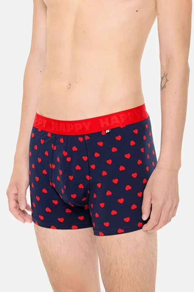 Детские боксеры для мальчиков с принтом Happy Socks, Navy Blue — фото 4
