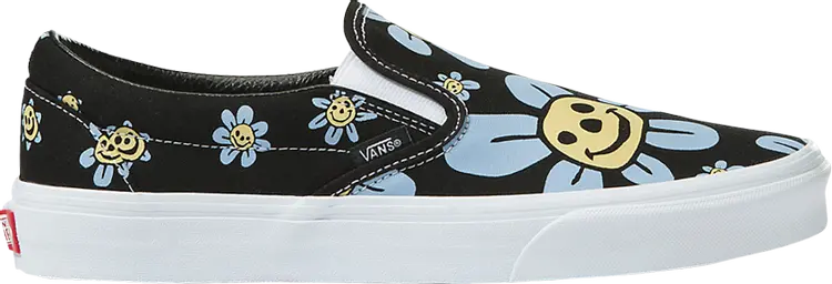 

Кроссовки Vans Classic Slip-On Trippy Grin Floral, черный