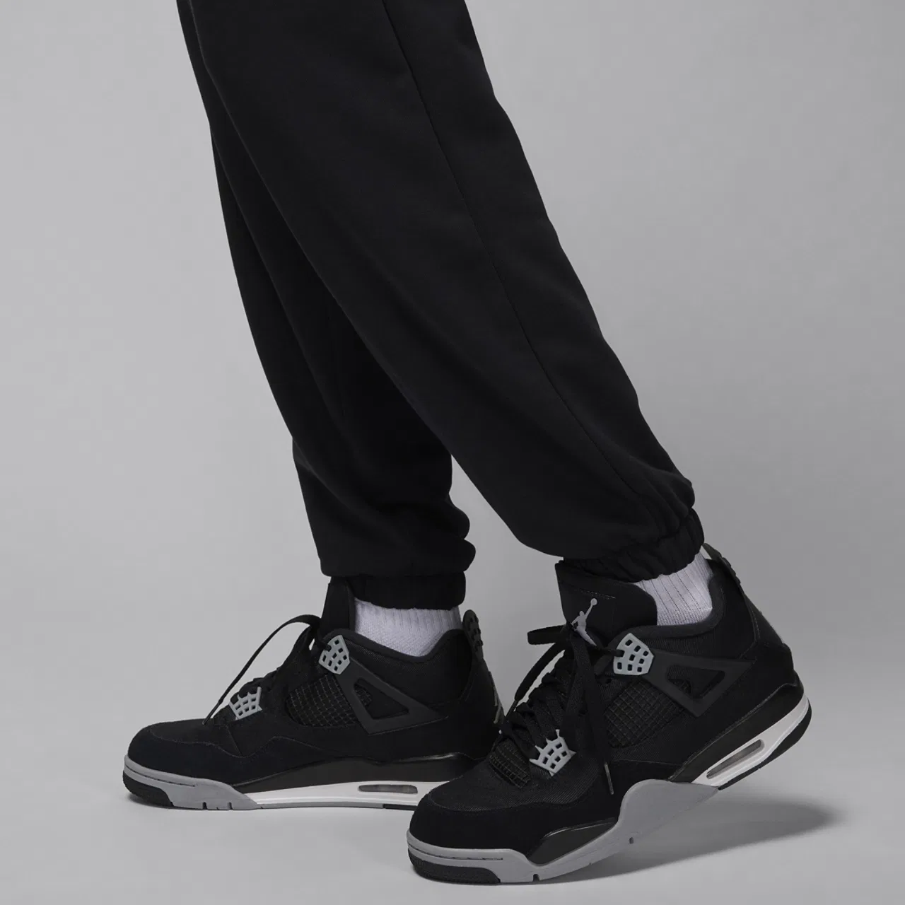 Брюки мужские Dri-FIT Sport Crossover Fleece Jordan, черный/белый — фото 4