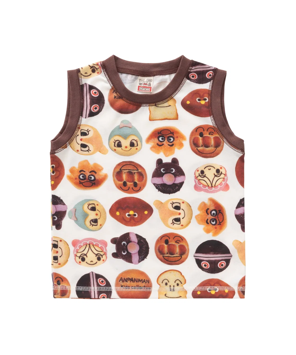 Детский танк-топ с принтом хлеба ANPANMAN KIDS COLLECTION, Off White — фото 3