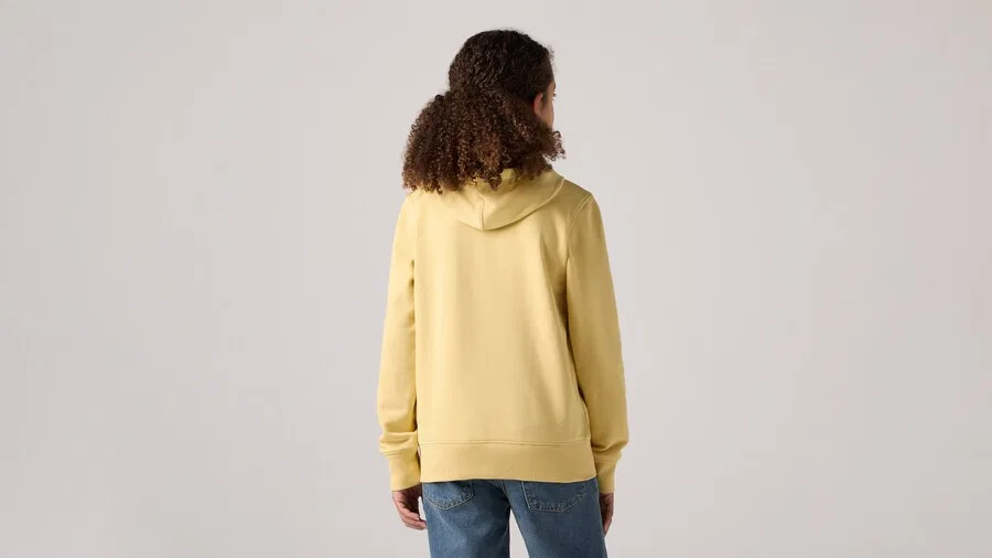 Детская толстовка горчичного цвета Levi'S Kids — фото 3