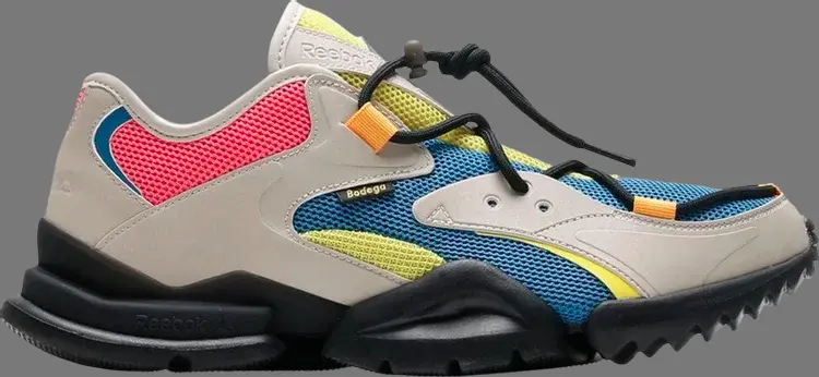 

Кроссовки bodega x run.r 96 'shanghai pack' Reebok, многоцветный