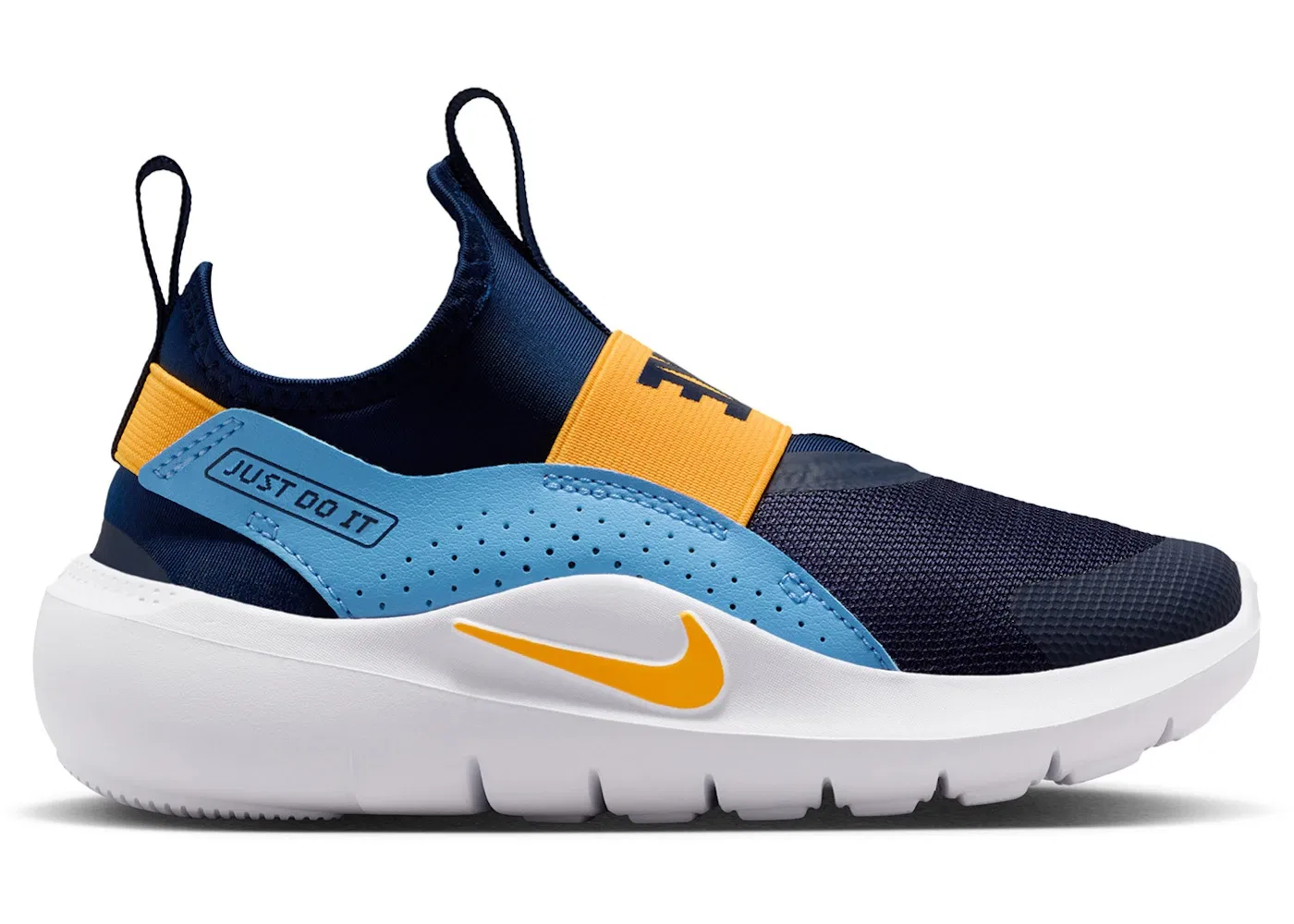 Детские кроссовки с шнуровкой Nike Flex Runner 4 Nike, Midnight Navy University Blue White Laser Orange