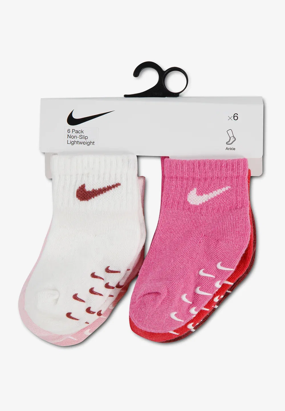 6 пар эспандеров унисекс - носки Nike Sportswear, Pink Rise — фото 3