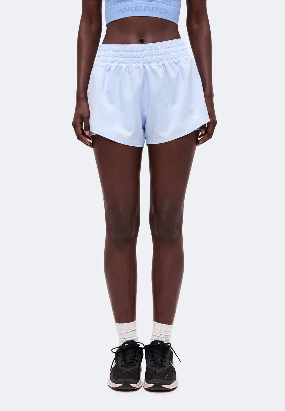 Один короткий спортивный шорты Nike Performance, Hydrogen Blue/White