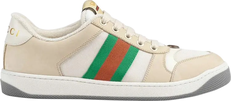 Кроссовки Gucci Wmns Screener Green Orange, зеленый — фото 2