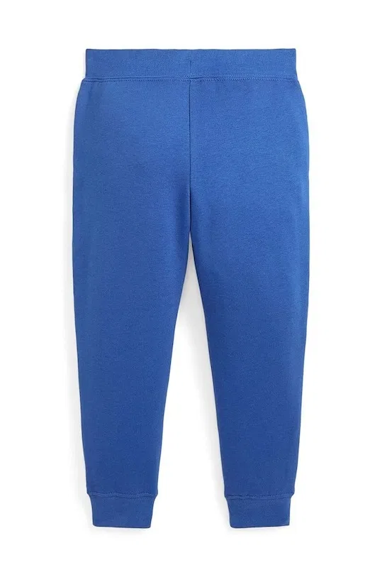 Детские спортивные штаны из хлопкового трикотажа с принтом Kids Logo Cotton-Blend Jogger Pants Polo Ralph Lauren, Elite Blue — фото 2