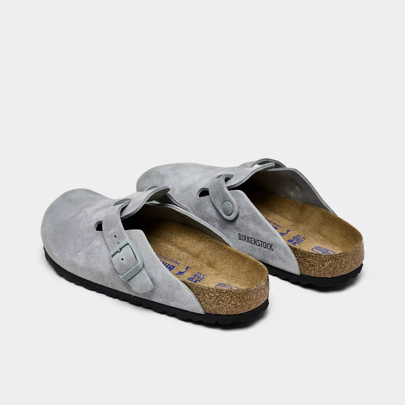 Сандалии Boston Wrap Toe унисекс серые узкие Birkenstock, Gray — фото 4