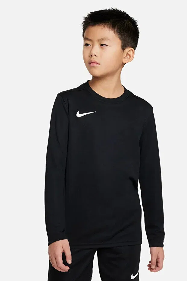 Детская футболка с длинным рукавом Dri-Fit Park VII Kids Black Nike, Черный