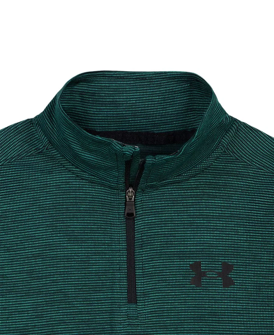 Спортивный комплект из лонгслива и джоггеров с четверть-застежкой Under Armour, Black — фото 3