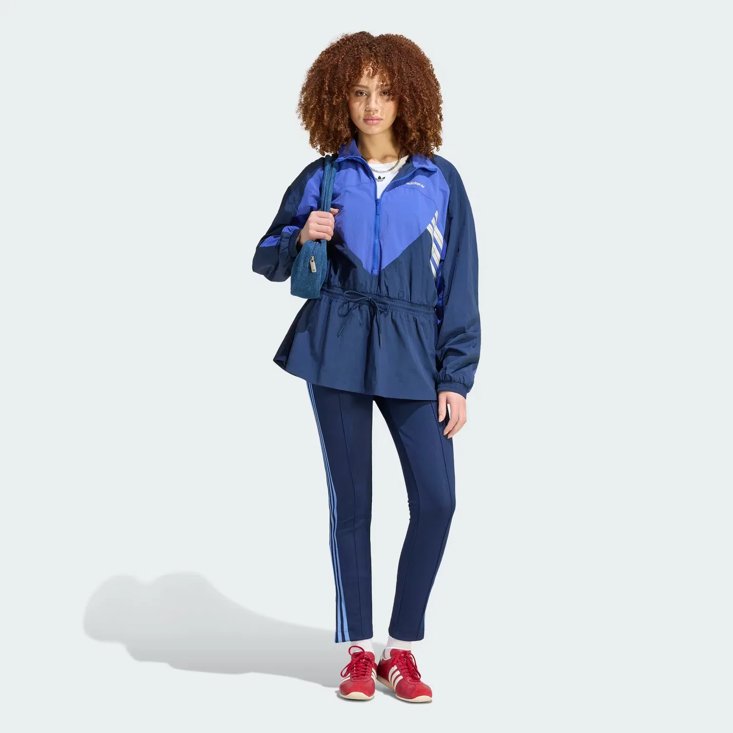 Женская куртка на молнии Munich 93 Adidas Originals, синий/темно-индиго — фото 3