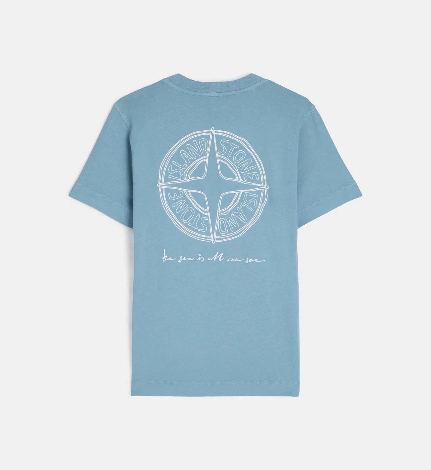 Футболка прямого кроя компас хлопок Stone Island, синий — фото 2