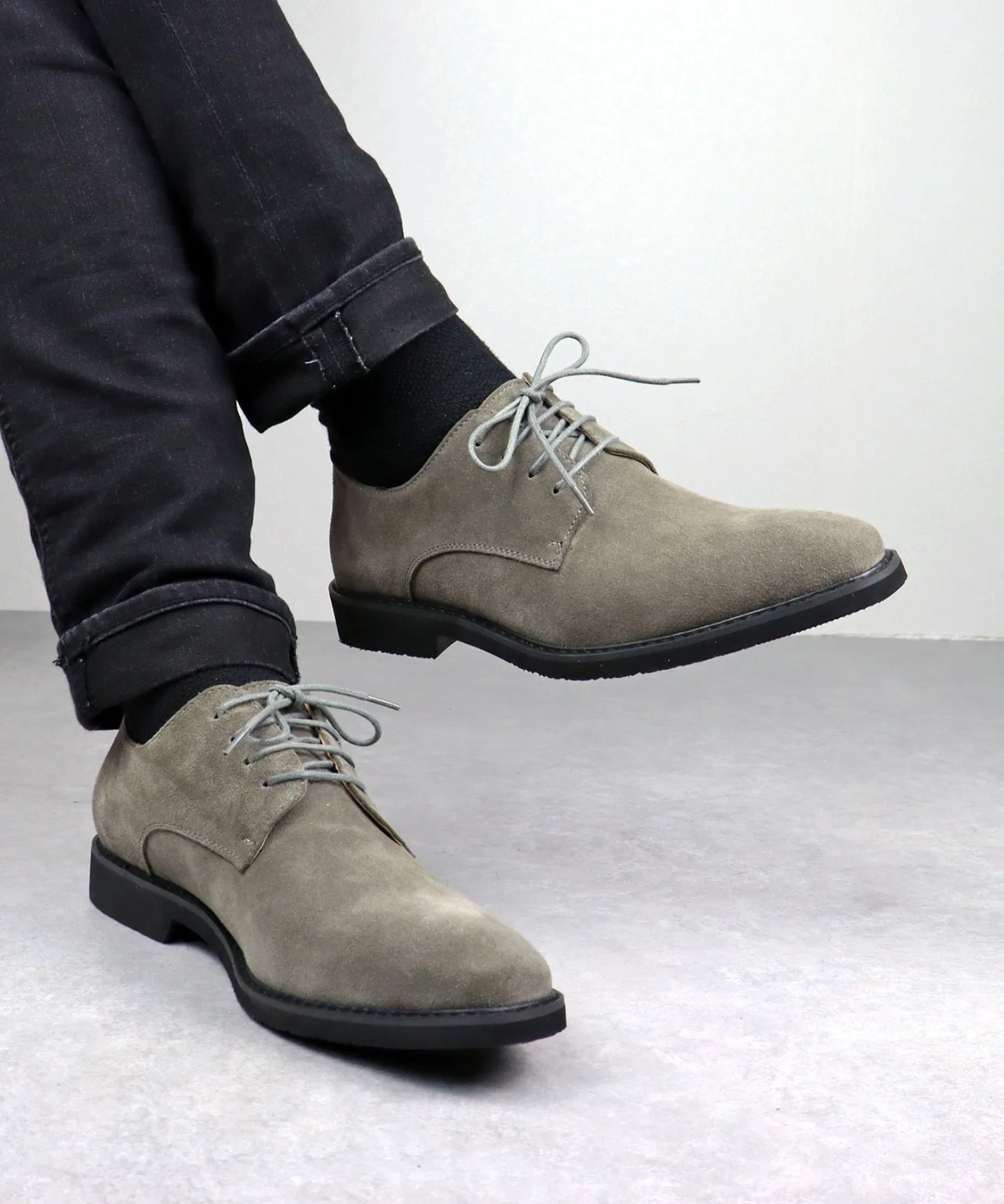 Мужские туфли Dedes Plain Toe Leather Shoes — фото 2