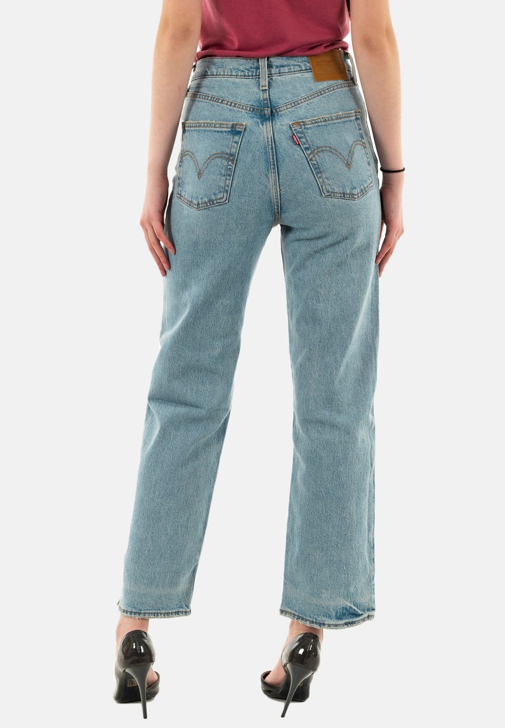 Джинсы прямого кроя RIBCAGE Levi's®, светло-голубой деним — фото 4