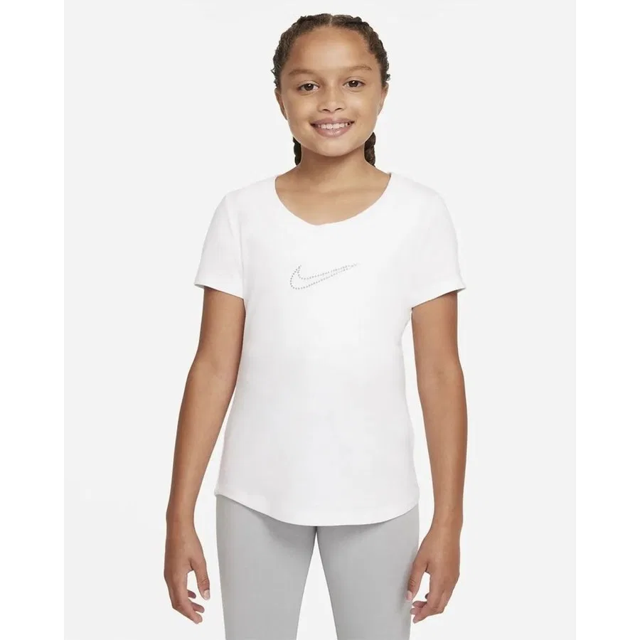 Детская спортивная футболка Sportswear Big Kids Girls Nike, Белый