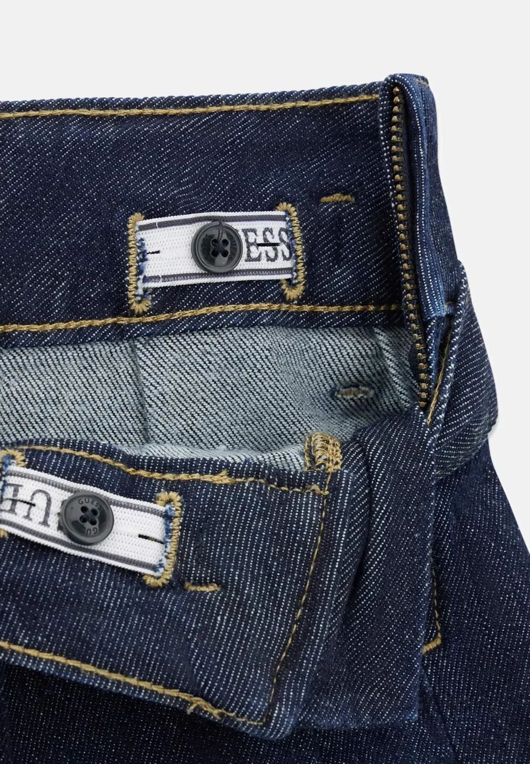 Мини-Юбка-Плиссе из джинсовой ткани Guess, Dunkelblau — фото 3