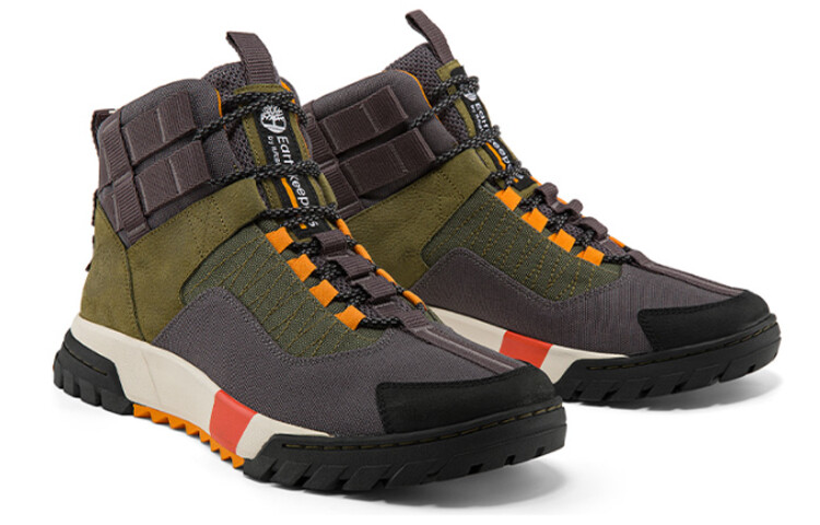 Мужские ботинки Timberland для активного отдыха, серый/зеленый — фото 3