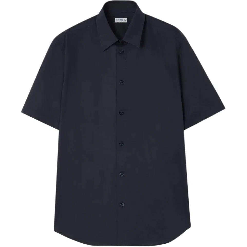 Мужская рубашка с принтом Burberry, Marine Black