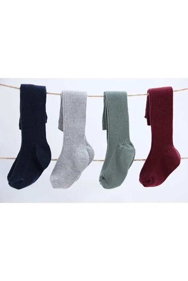 Детские носки длинные хлопковые Bebeğime Çorap, Navy-Grey-Khaki-Burgundy