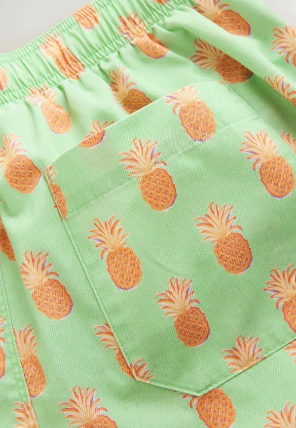 Плавки с принтом Swimming shorts Next, Green Pineapple, зеленый — фото 4