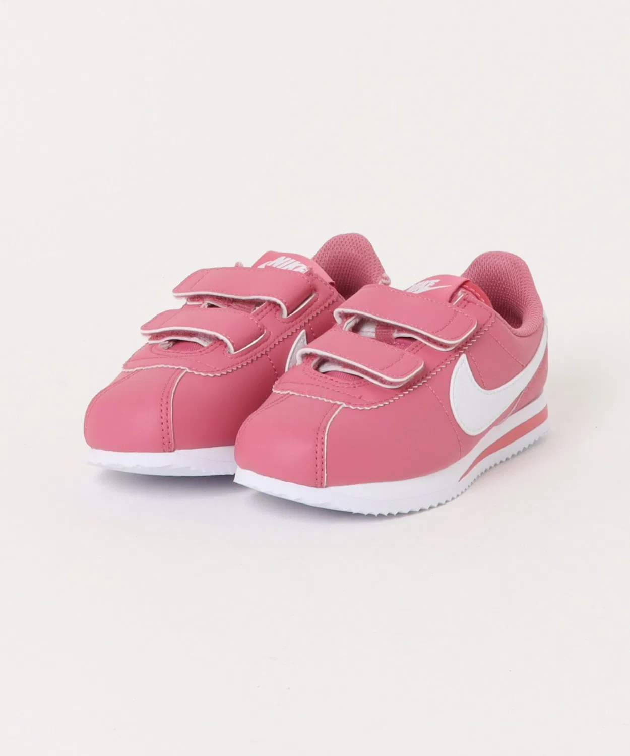 Детские кроссовки на липучках Nike Cortez LTR Littles PSV, розовые