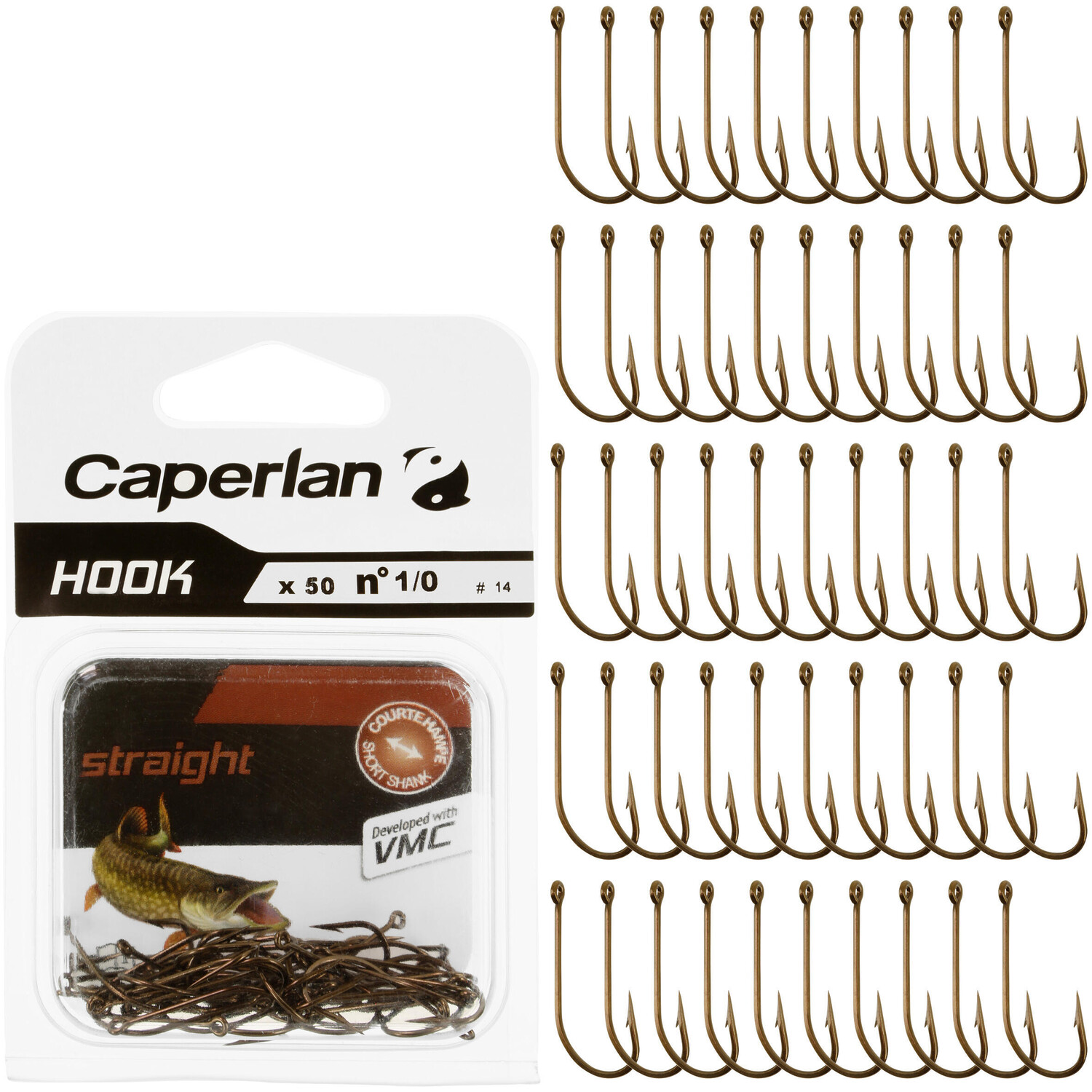

Одинарный крючок Fishhook Hook Straight CAPERLAN