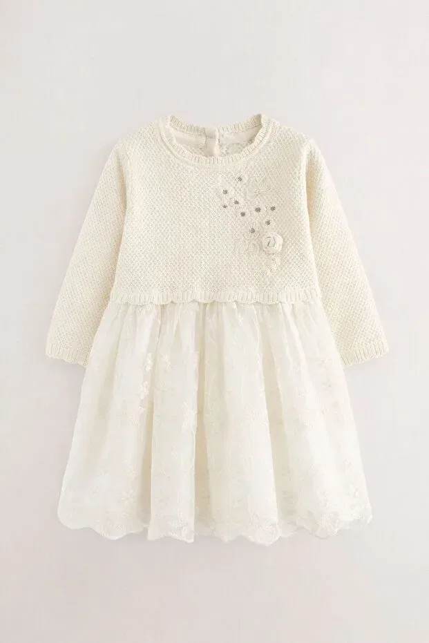 Детское платье для девочек с длинным рукавом Next Baby, Multicolor