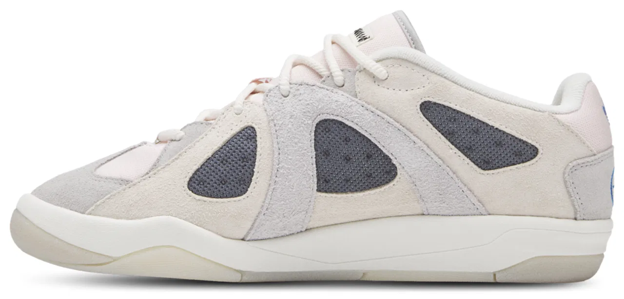 Детские кроссовки на низкой подошве из кожи и текстиля Adidas BadBo 1.1, Chalk White/Pink/Grey Two — фото 2