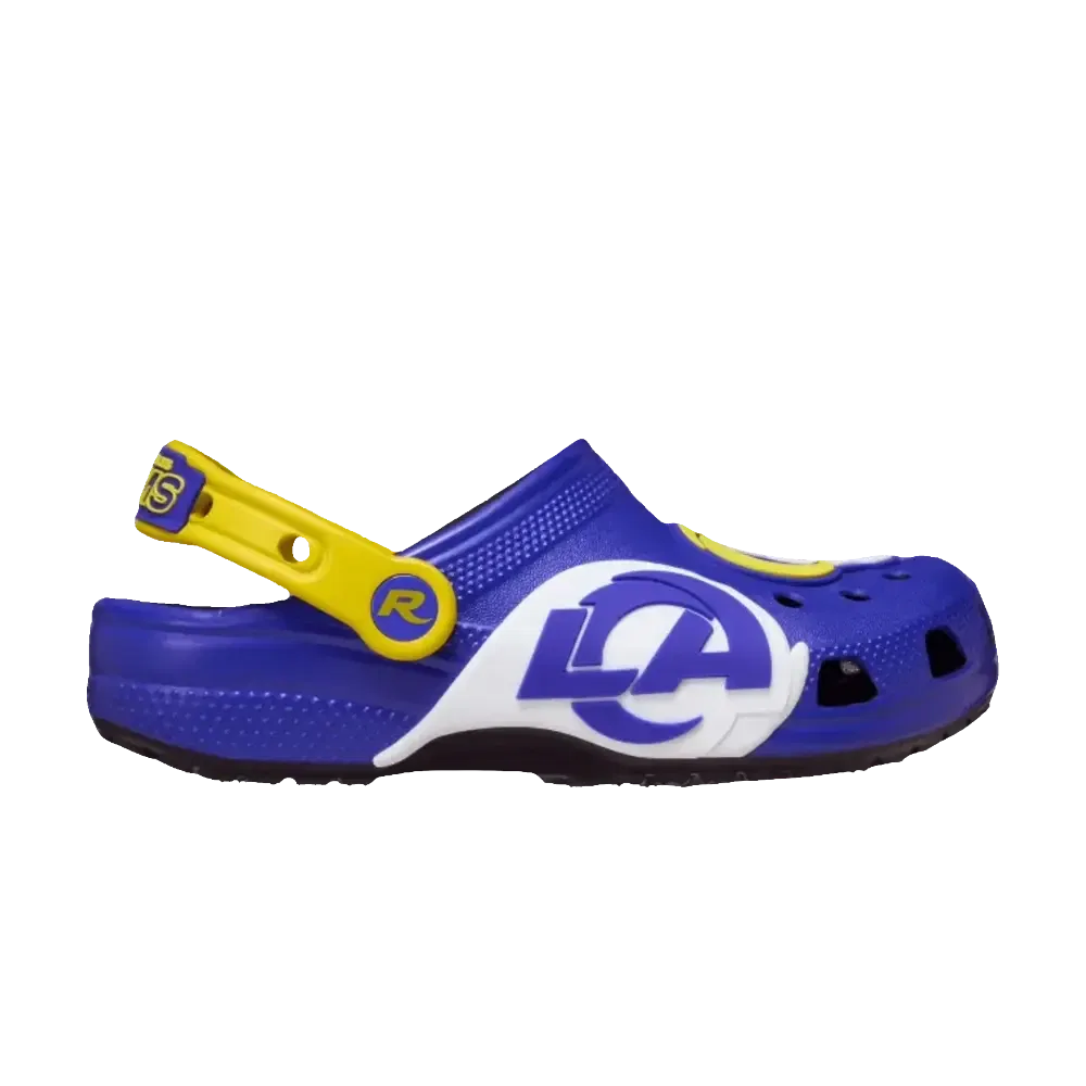 Кроксы с принтом NFL x Crocs Classic Clog Big Kid Crocs, Los Angeles Rams