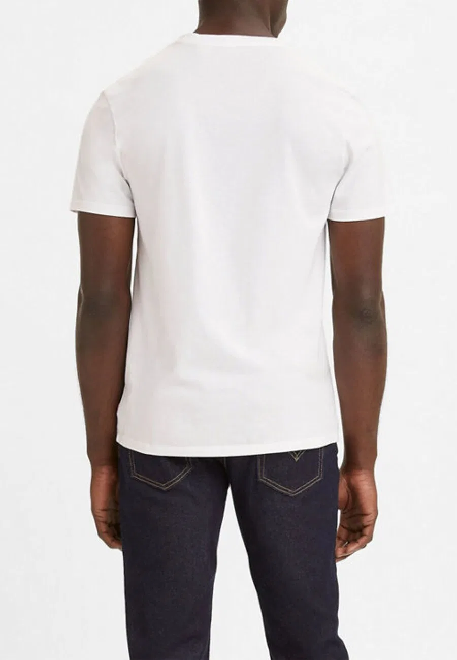 Футболка LEVI'S Regular Shirt 'Graphic Set-In Neck T-Shirt' белого цвета — фото 3