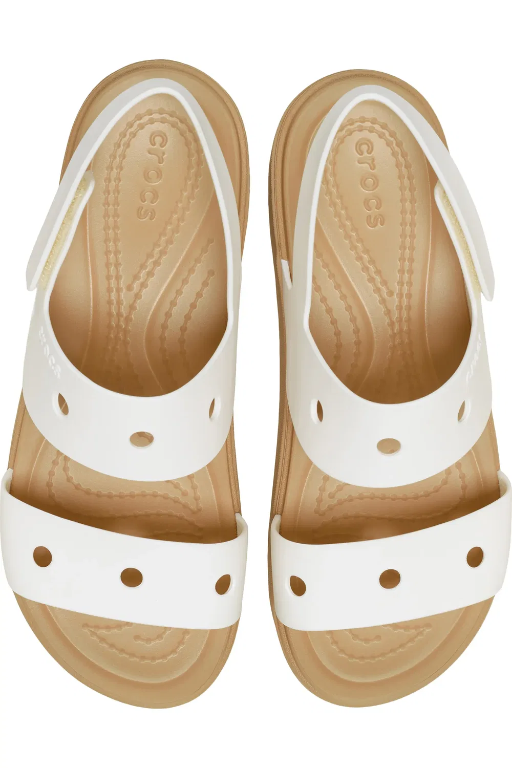 Детские сандалии слингбэк с поддержкой LiteRide Brooklyn CROCS, Chalk/Cashew — фото 3