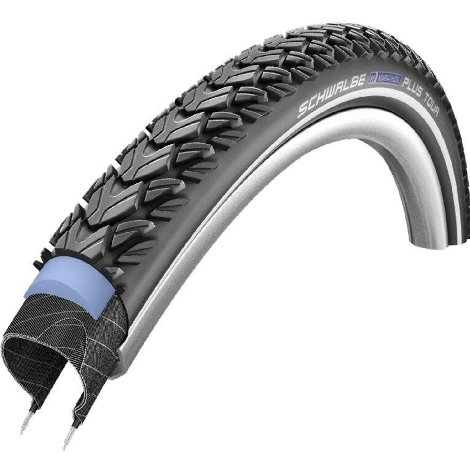 

Жесткая шина Schwalbe Marathon Plus Tour S-Guard HS404 Twinskin Perf.Endurance, черный / черный / черный