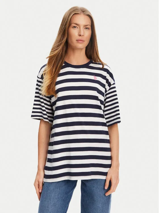 Футболка loose fit U.S. Polo Assn., темно-синий