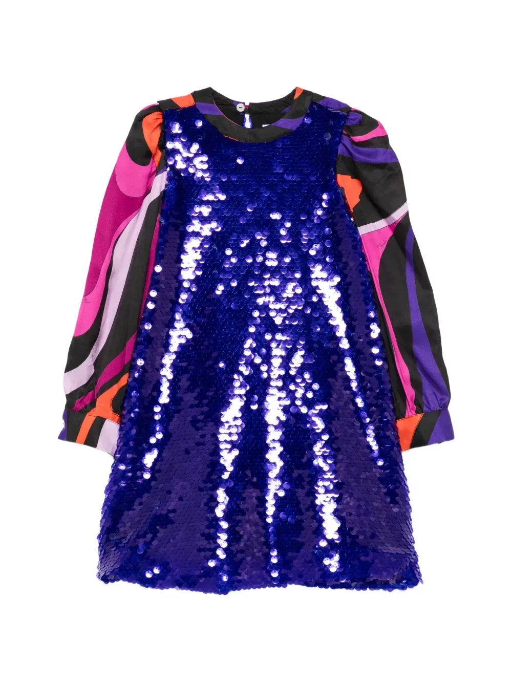 Мини-платье с пайетками PUCCI Junior, фиолетовый