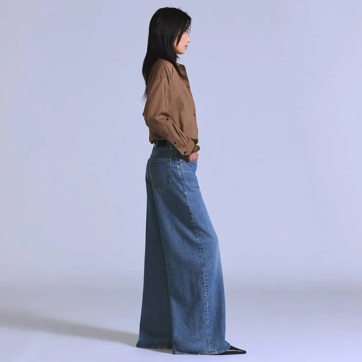 Женские джинсы максимального свободного кроя Levi's, Monto - Medium Wash — фото 4