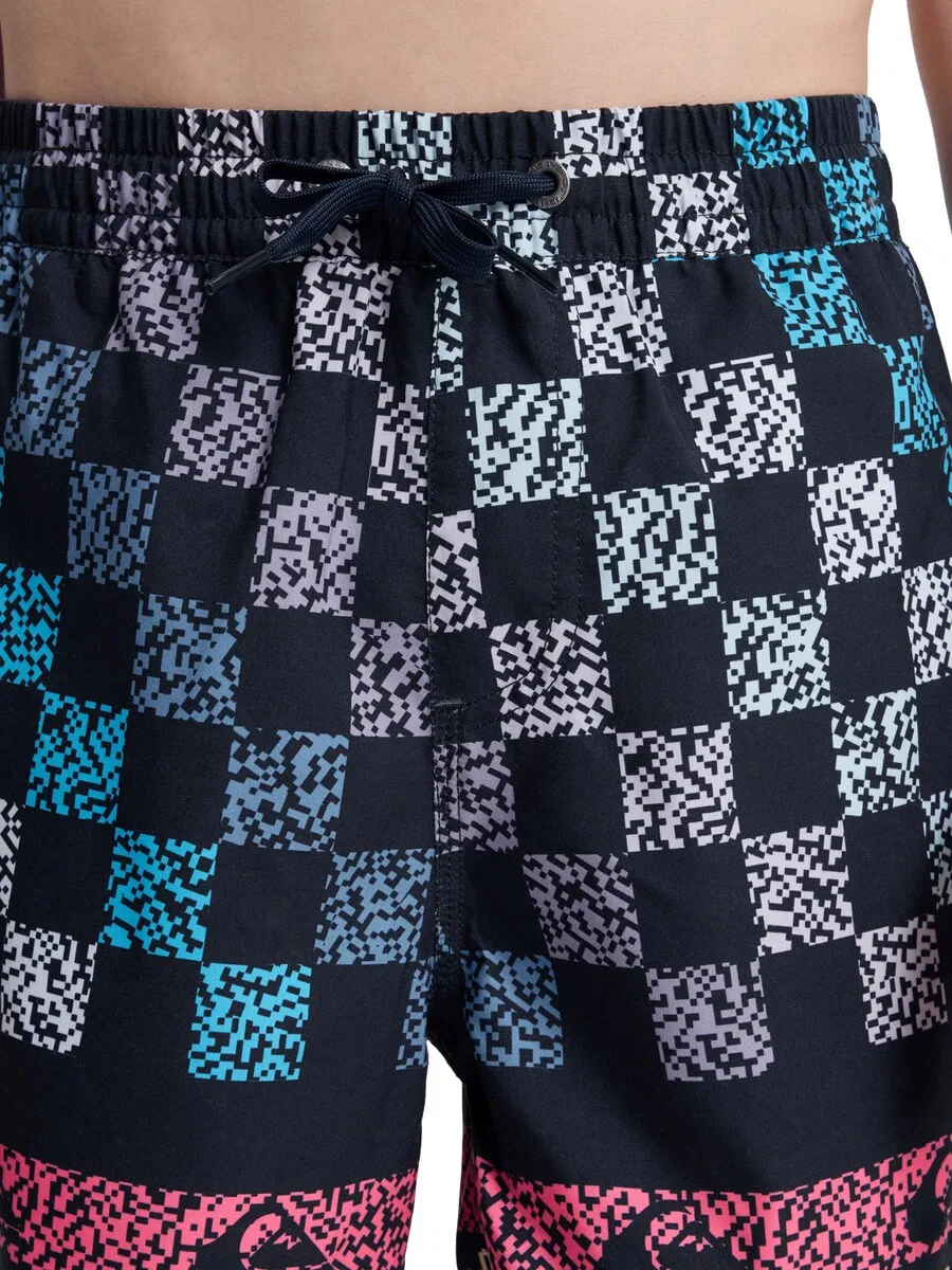 Шорты для плавания QUIKSILVER 'Everyday Printed Volley 14' черного цвета — фото 4