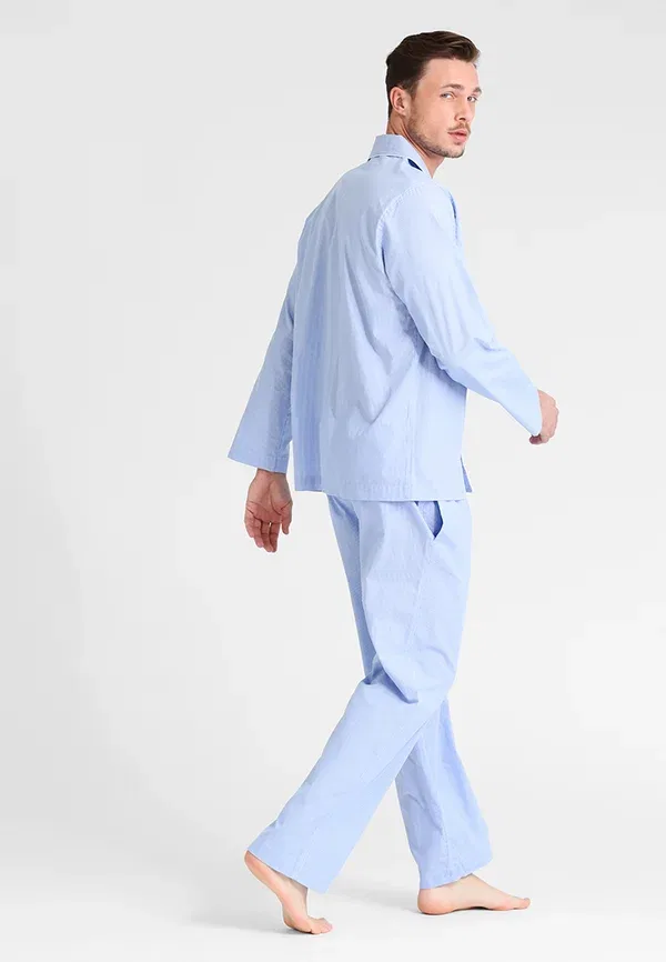 Пижама хлопковая комплект Polo Ralph Lauren, Light Blue, светло-голубой — фото 3