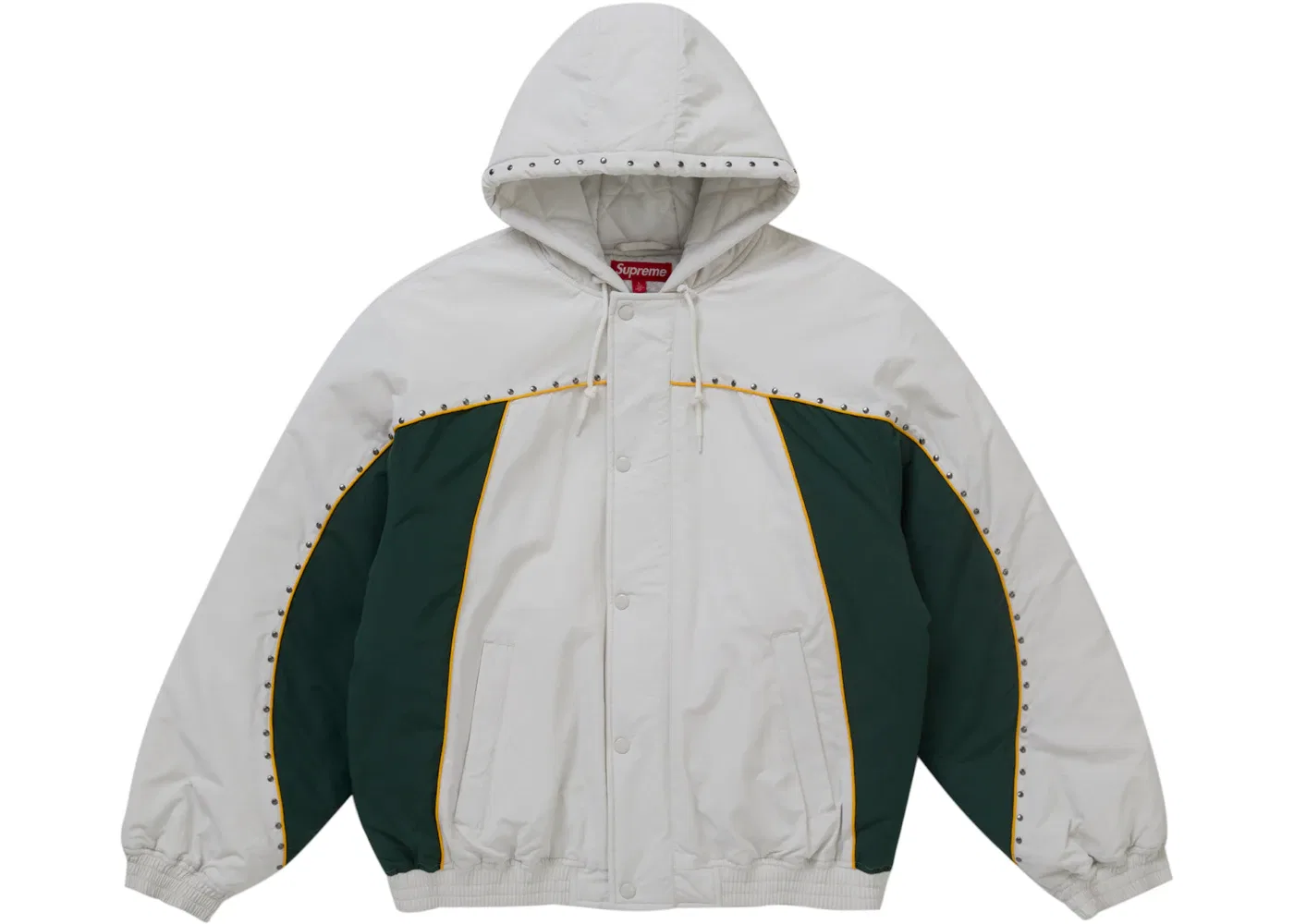 Мужская куртка с принтом Supreme, White — фото 3