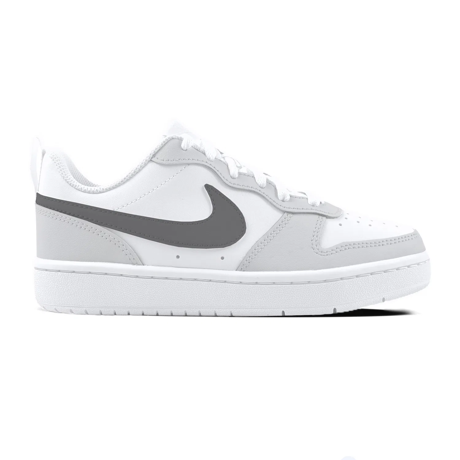 Детские кроссовки для скейтбординга с дизайном котенка Nike Court Borough 2, Light Gray — фото 4