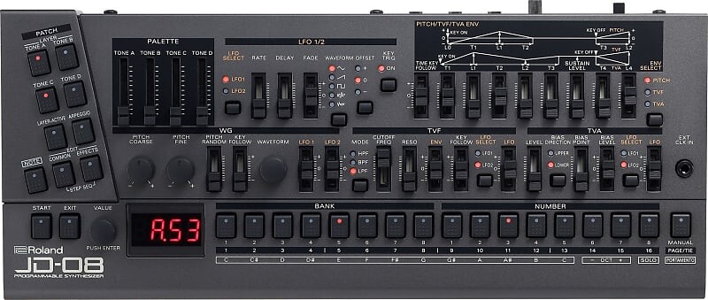 

Программируемый синтезатор Roland JD-08 уже в продаже! (без предварительного заказа) JD-08 Programmable Synthesizer