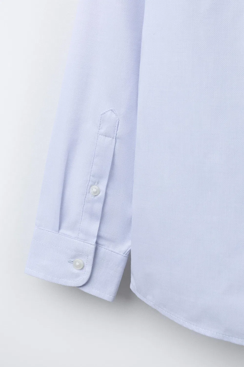 Простая рубашка ZARA, Sky Blue — фото 4