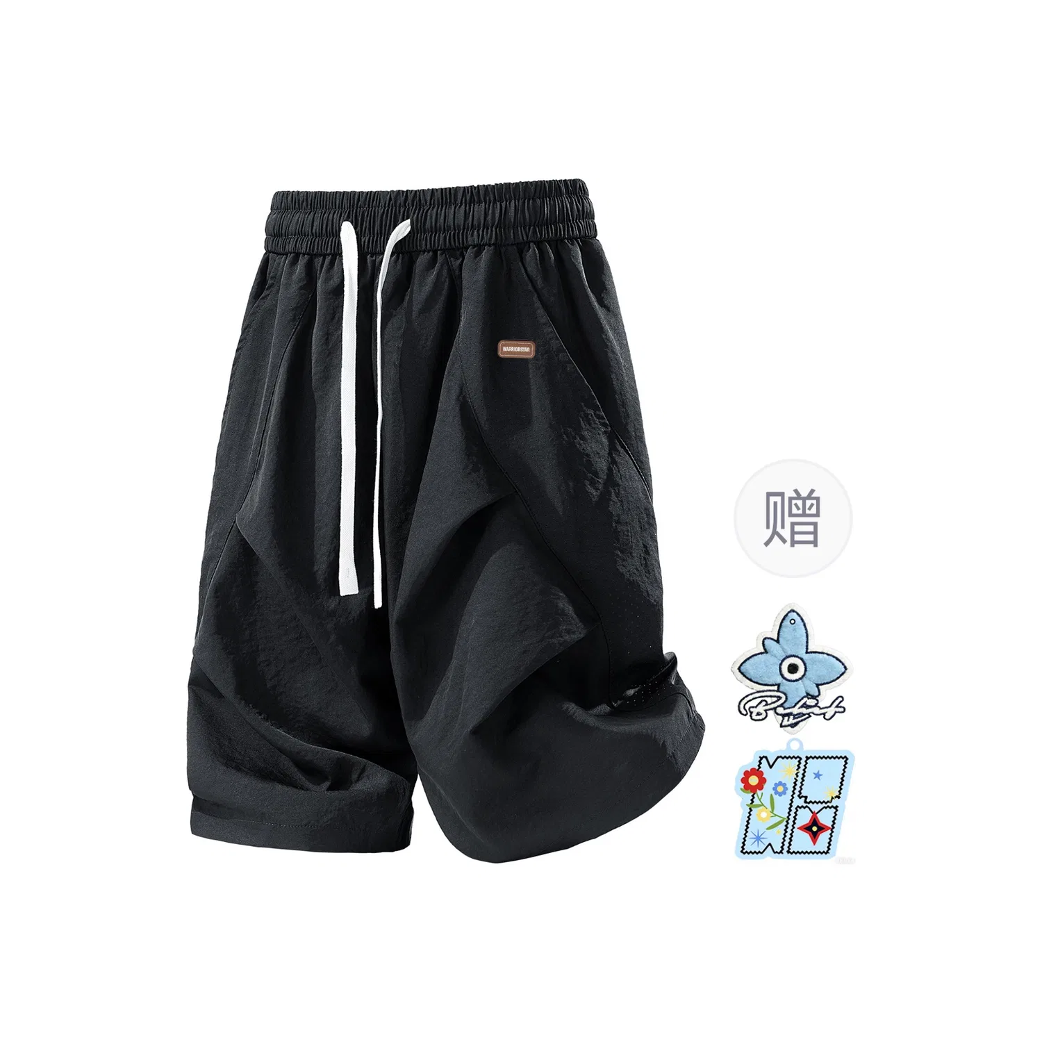 Детские шорты карго с принтом, Unisex Moderate, WARRIOR, Volcanic Ash — фото 4