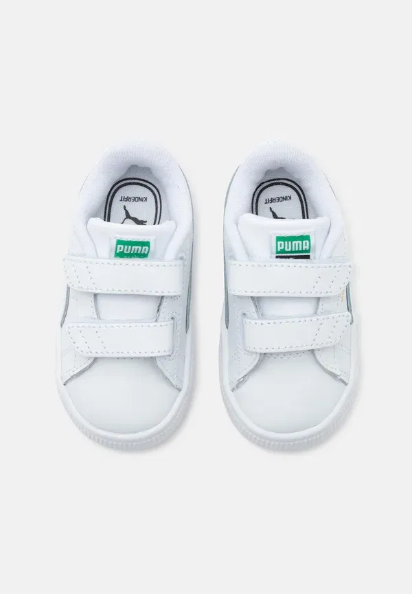 Кроссовки кожаные Unisex Puma, White/Archive Green, белый/зеленый — фото 4