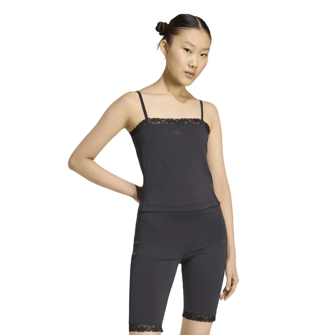 Женская майка Lace Top Adidas, черный