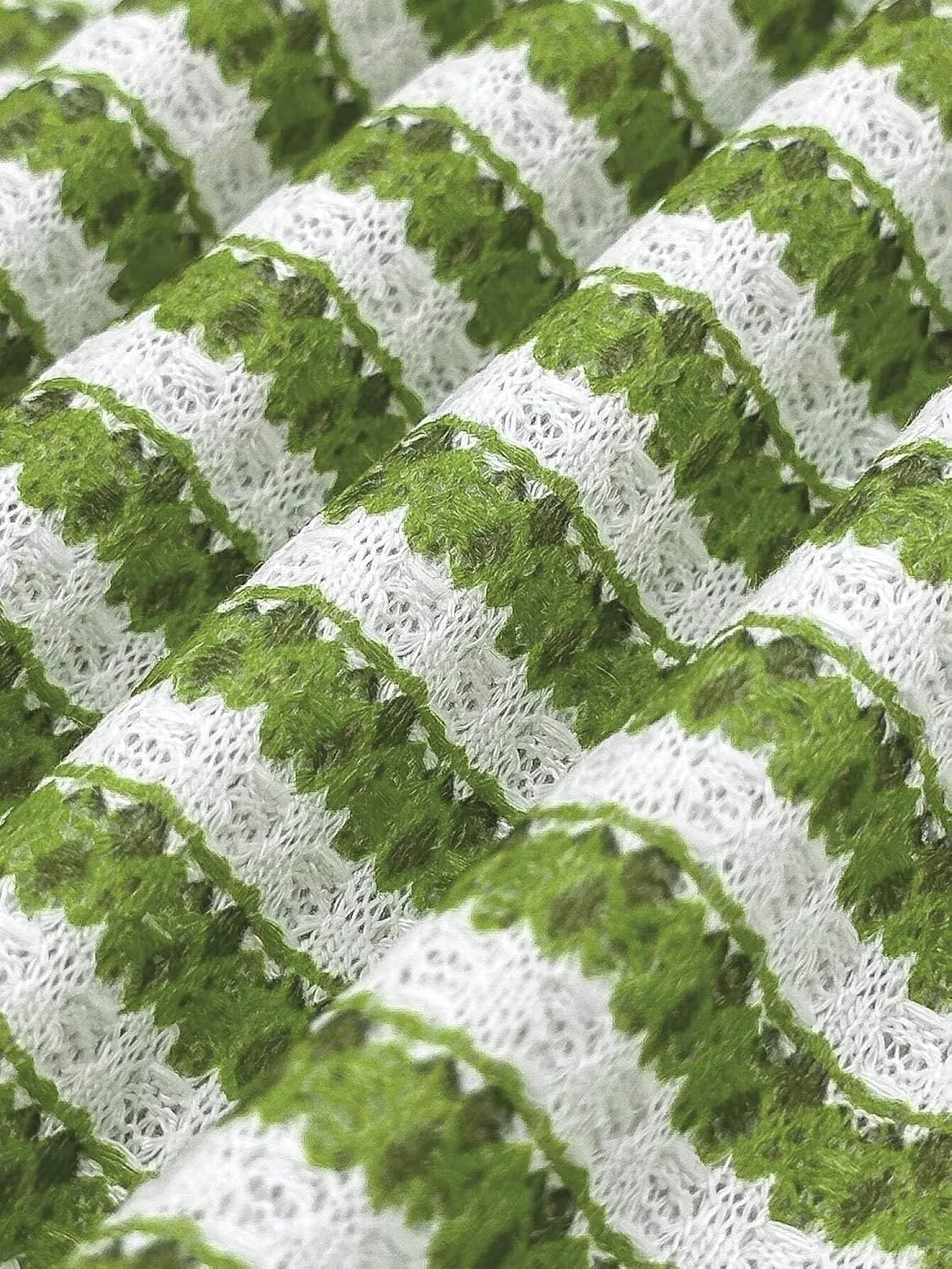 Женское мини-платье с длинными рукавами в полоску, Green — фото 4