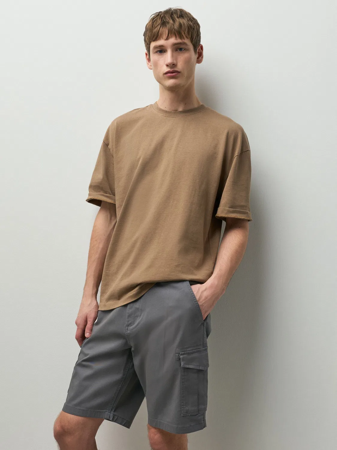 Шорты карго, набор 2 шт, Stretch Cargo Shorts Next, синие/угольные — фото 2