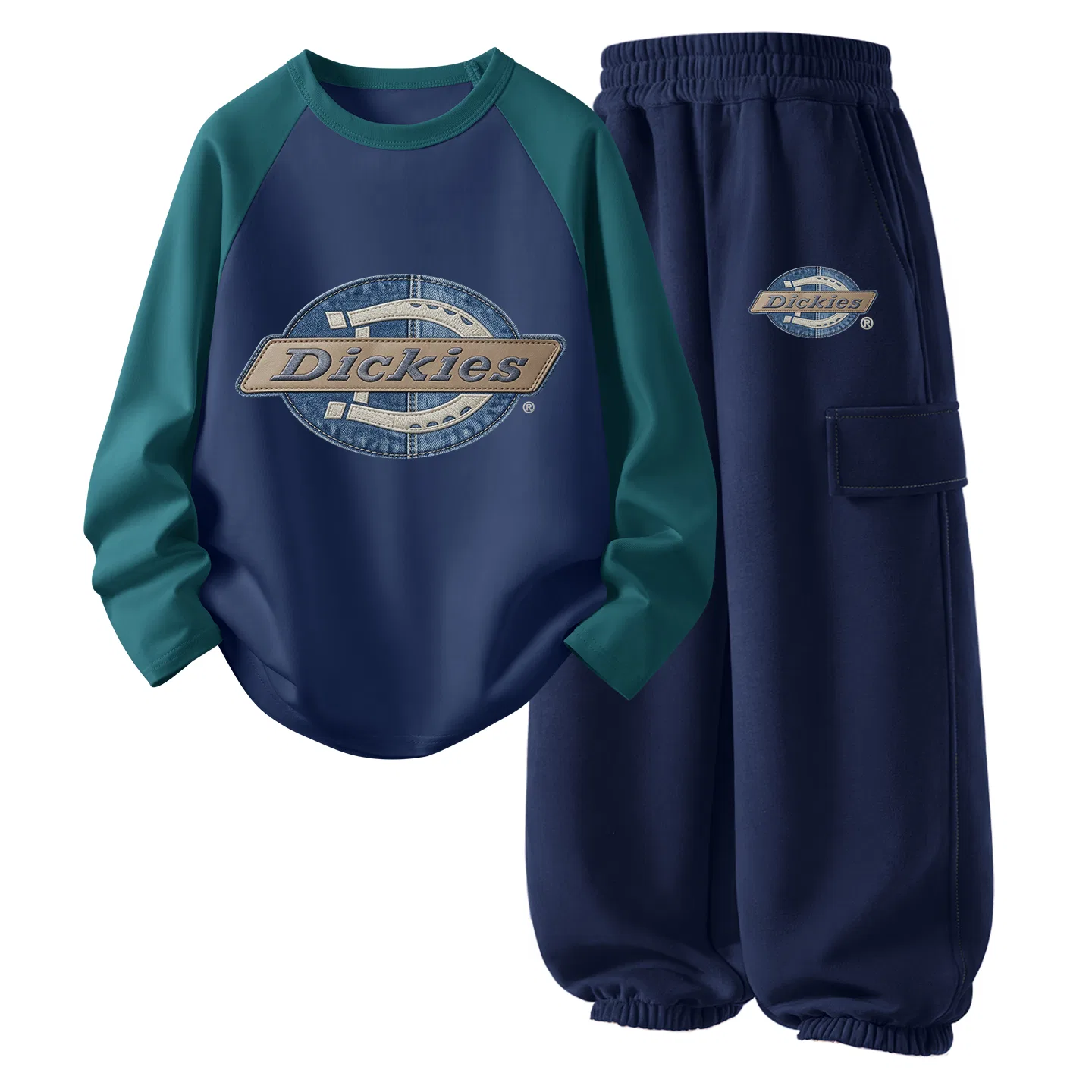 Детский спортивный комплект с принтом Sunkissed Star Dickies, Sunkissed Star Rose Pink/Sunkissed Star K Navy Blue — фото 3